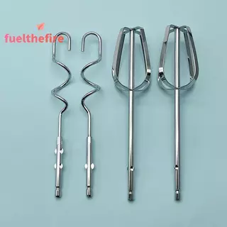 [Feel] 1/2/4 ชิ้นเครื่องตีไข่ไฟฟ้ากวนตะขอ,สแตนเลสทนทานมือถือไข่ปัดผสม Sti Kitchen Mixer [ใหม่]