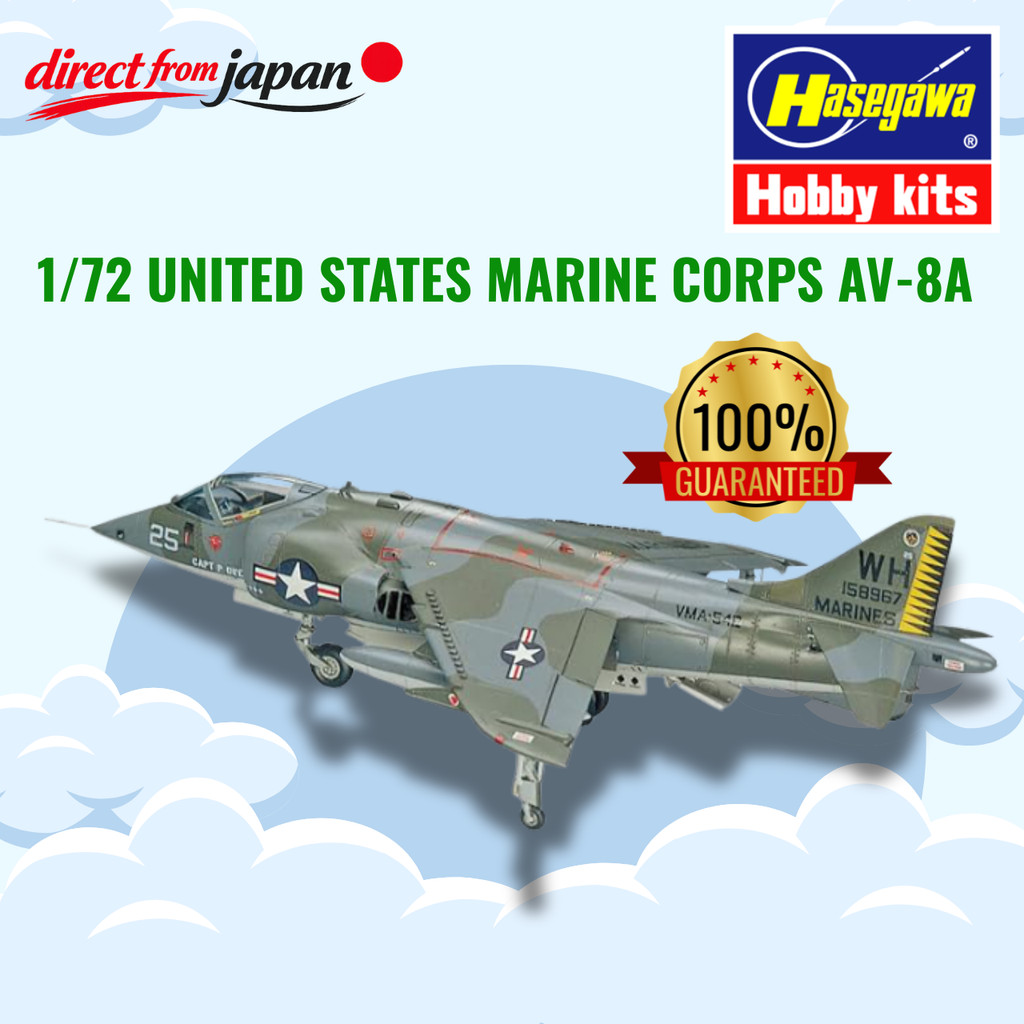 Hasegawa 1/72 United States Marine Corps AV-8A Harrier Plastic Model B10