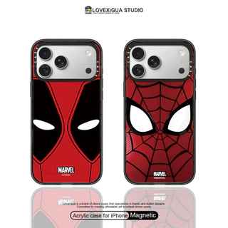 Simple Red Maskเคสโทรศัพท์แม่เหล็กสําหรับiPhone 17Pro Max 17 Air 16 Plus 15 14 13 12 Pro Maxกรณีกันกระแทกป้องกันปกหลัง