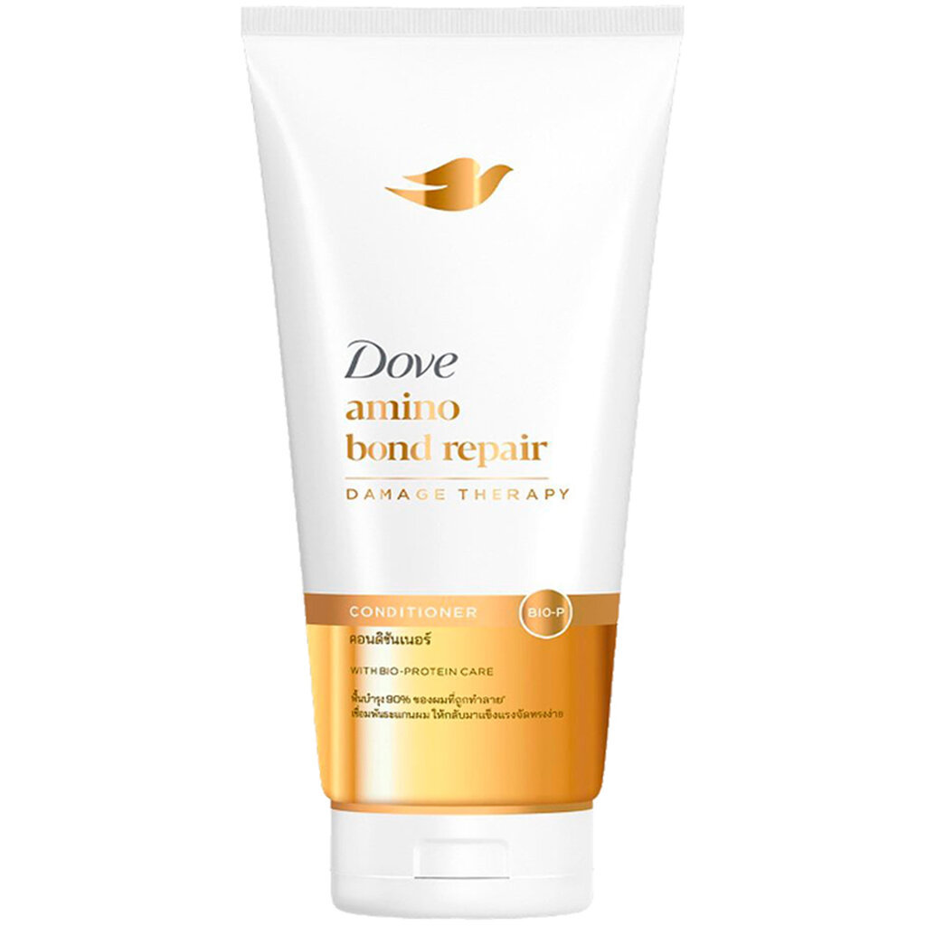 LeeMart ครีมนวดผม โดฟ Dove 320ML คอนดิชันเนอร์ โดร์ฟ นวด ผม โด๊ฟ สูตร บอน รีแพร สีทอง ขนาด 320 มล.