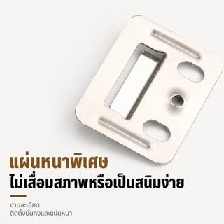 คลิปล็อคไม้ระแนง WPC ตัวล็อคยึดแผ่น WPC แบบ C/R สแตนเลส อุปกรณ์ติดตั้งพื้นผนังไม้เทียม 100/200/400ชิ้น