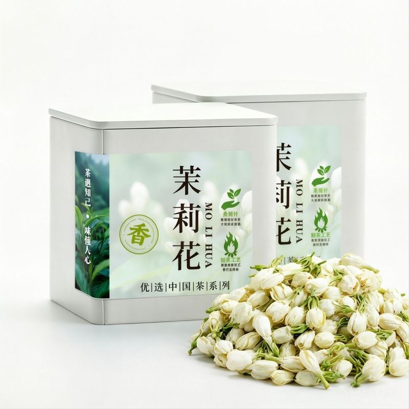 特级茉莉花正宗横县茉莉花茶伏天清香茉莉无硫花苞可食用30gh525 ชาดอกมะลิแท้ เหิงเซียน พรีเมียม กลิ่นหอมมะลิ ไม่มีกำมะถัน ดอกมะลิรับประทานได้ 30 กรัม h525