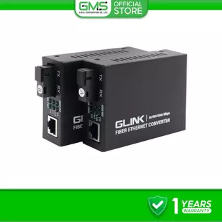 GLINK GCVT-08 Fiber to Lan Media Converter 10/100 MB 20Km (2pcs/1Set)