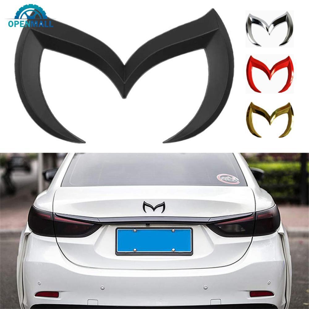 OPENMALL 1 PC รถ 3D สติกเกอร์ M โลโก้สัญลักษณ์ Badge Decal ทุกรุ่นสําหรับ Mazda รถด้านหลังสติกเกอร์อ