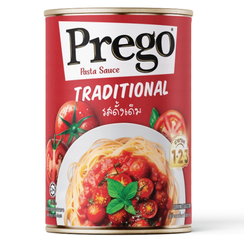 พรีโก้ซอสสปาเก็ตตี้ 300กรัม Prego Spaghetti Sauce 300g. [หมายเลขบาร์โค้ด 9556191070144 ]