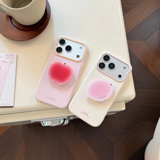 เคสโทรศัพท์ป้องกันขาตั้งผลไม้สไตล์อิน ผลิตจากวัสดุ TPU เข้ากันได้กับ iPhone12, 13, 14, 15, 16, 17 Pro Max