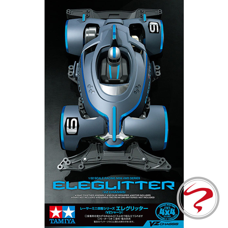 [2605 Countryside] ของแท้ TAMIYA 4WD VZ Chassis Elegritter Laser Sports Car 18100 Ready Stock
