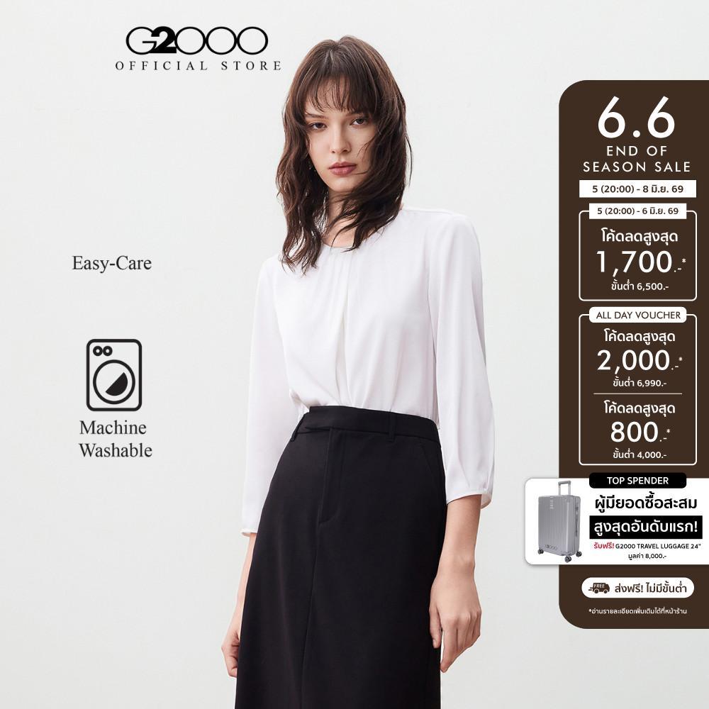 G2000 เสื้อเบลาส์สำหรับผู้หญิง ทรง Regular Fit รุ่น 5624140101 WHITE