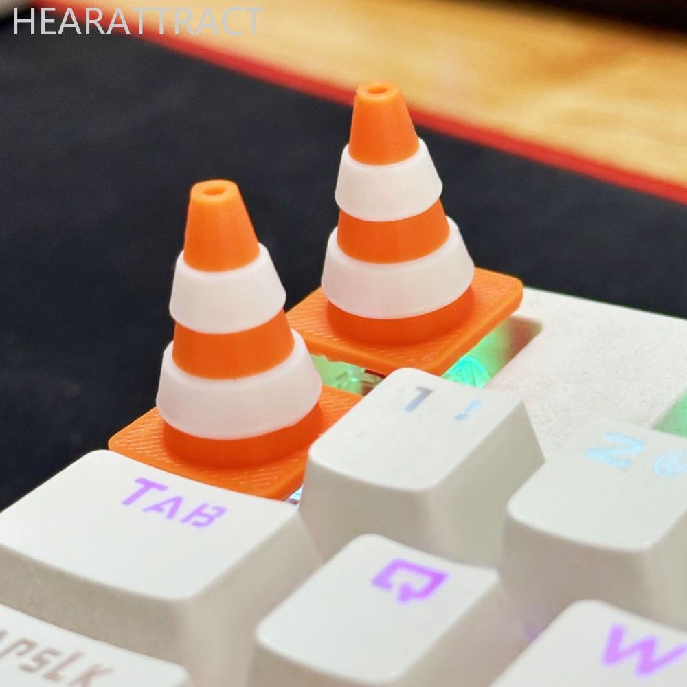 HEARATRACT Resin Barrier Sign Barrel-Shaped Mechanical Keyboard Keycaps Gaming Mechanical อุปกรณ์เสร