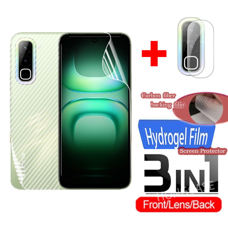 3in1 ป้องกันหน้าจอสําหรับ Infinix Hot 70 i Pro Plus + Pro + 70i 70Pro Hot70 4G 5G 2026 ด้านหน้ากลับเลนส์ฟิล์มไม่กระจกนิรภัยคลุมทั้งหมดป้องกัน Hydrogel