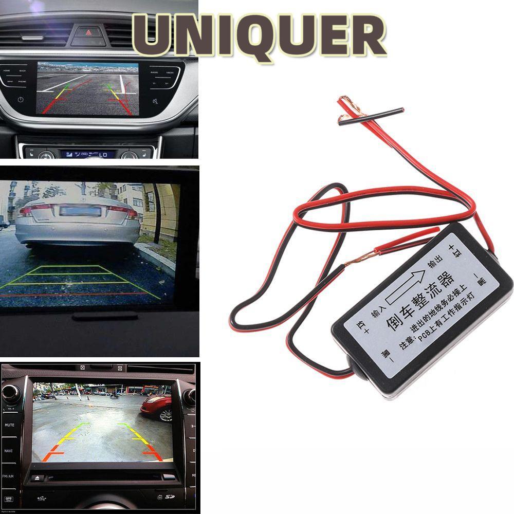 UNIQUER ขั้วต่อตัวกรองสําหรับรถยนต์ด้านหลังดูหน้าจอจอภาพ 12V DC Power
