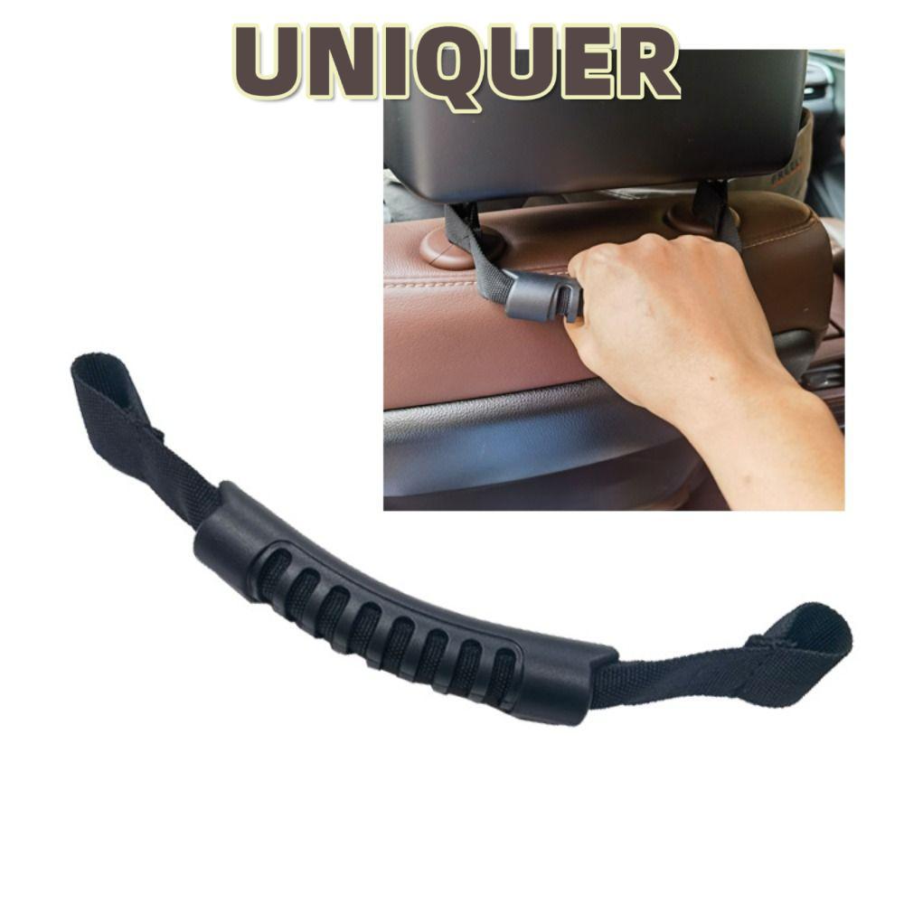 UNIQUER ที่จับพนักพิงศีรษะรถยนต์ 2 ชิ้น กันลื่นสากล อุปกรณ์ตกแต่งภายในรถยนต์ สายคล้องมือรถยนต์
