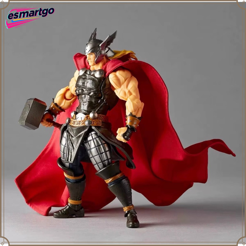 AC TOY Kaiyodo Amazing Yamaguchi Revoltech Thor Highly Articulated Anime Action Figure สําหรับสะสมจอแสดงผล