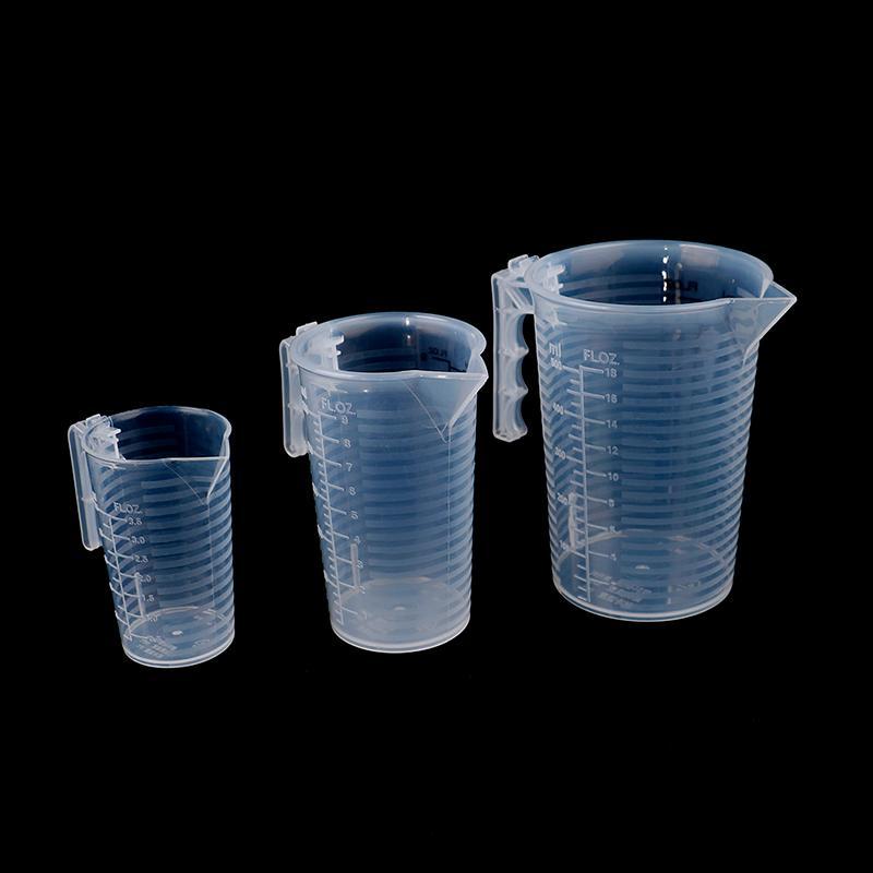 (GOOD) 100/250/500ML ถ้วยตวงเหยือกใสเบเกอรี่แป้งครัวน้ําพร้อมฝาปิด Sc (ใหม่)