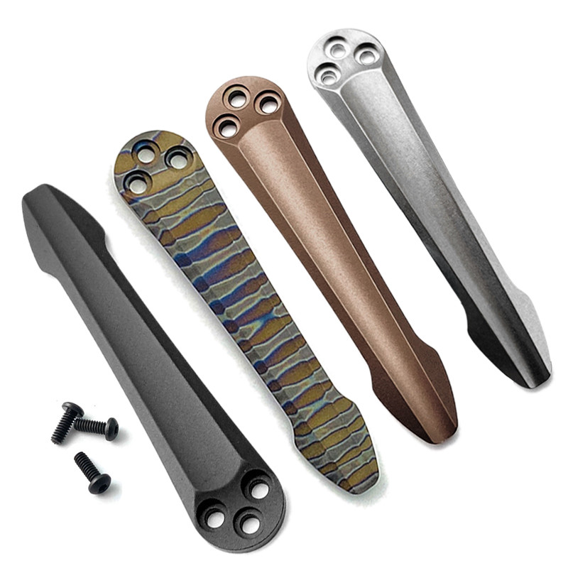 ไทเทเนียมมีดพกกลับคลิปสําหรับ Spyderco C81 Paramilitary 2 C223 Para 3 C10 C11 C85 Yojimbo 2 มีดพับ C
