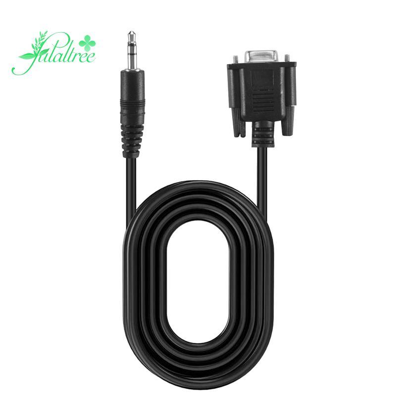 [ ]สาย DB9 9 Pin VGA ,DB 9 Female to TRS 3.5mm (1/8in) TRS Stereo Male Serial Data Cable-6 ฟุต