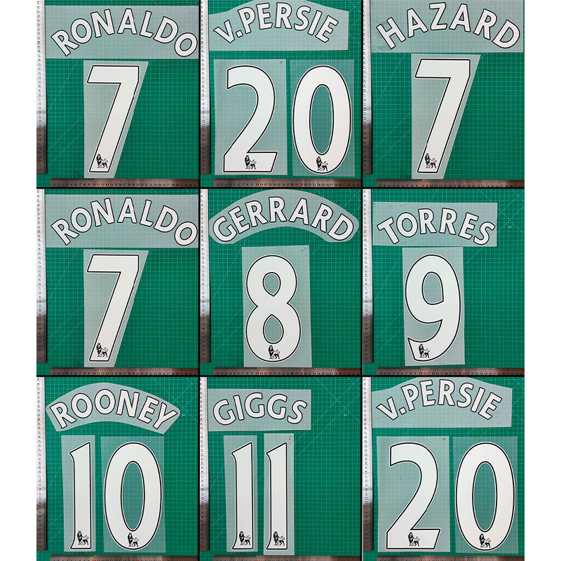 07-17 Premier League White Collection ผู้ใหญ่ฟุตบอลความร้อน transfer jersey patch (PVC/PET/PU)DTF