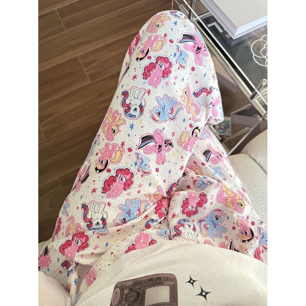 กางเกงพยัคฆ์ My Little Pony ผ้าคลาวด์โคทตอน น้ำหนักเบาทองสำหรับใส่ในบ้านและการออกจากบ้าน