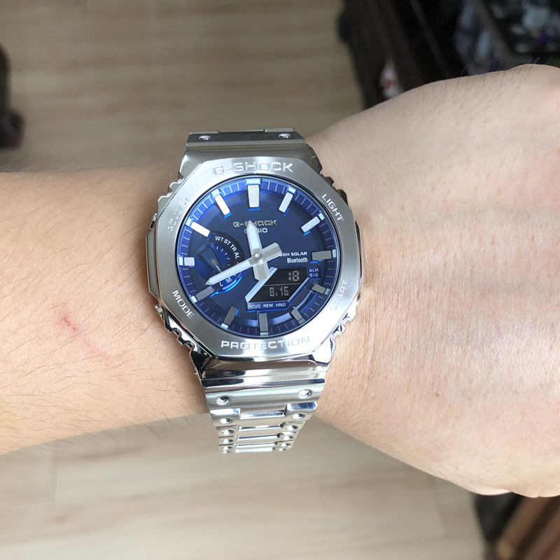 Casio GM-B2100AD-2A/D/BD/GD-5A/9A/PC-1A พลังงานแสงอาทิตย์บลูทูธนาฬิกากันน้ําสําหรับผู้ชาย
