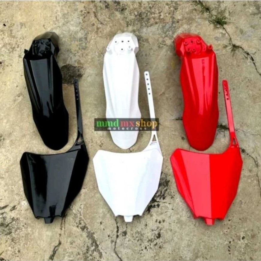 Crf110 บังโคลนหน้าและแผ่นหมายเลข crf250 crf 110 บังโคลน crf 250 แผ่นหมายเลข star crf250 ปีกหน้า crf 