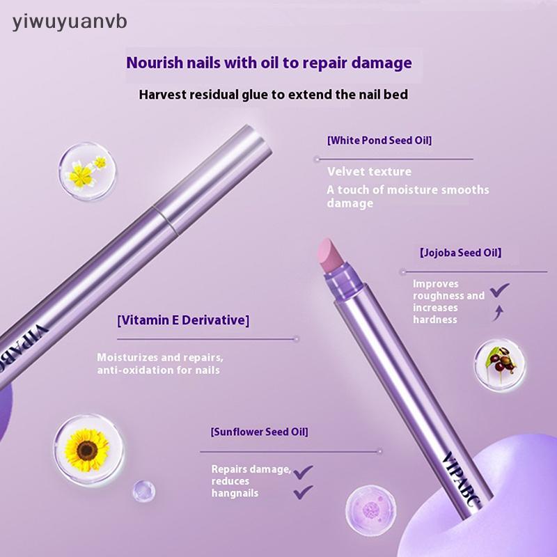Yiwuyuanvb] ปากกาบํารุงเล็บ 3in1 เซรามิค Cuticle Oil Brighten Moisturizing + Remover Care Essence ซ่อมเล็บเสีย