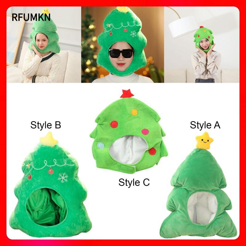 [rfumkn] หมวกต้นคริสต์มาสตลก Creative ใส่สบาย Headwear Cozy