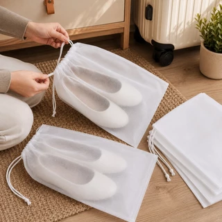 ถุงใส่รองเท้า แบบมีเชือก ถุงสปันบอนด์ 40*30 cm dust bag