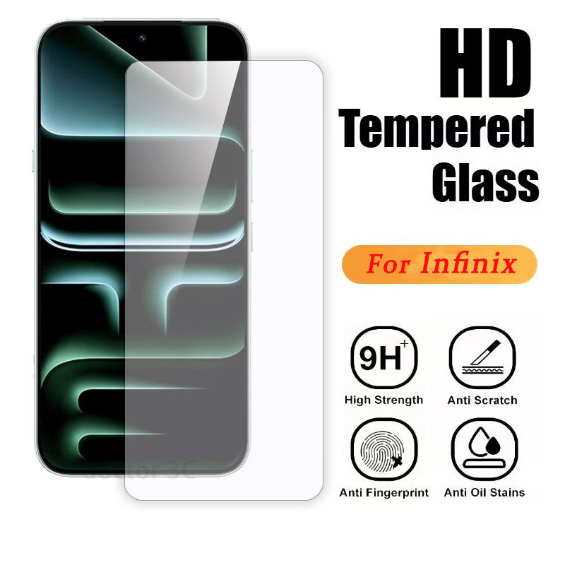ฟิล์มกระจกใสสำหรับ Infinix Hot 70 Note 60 50 40 30 20 12 VIP 11 10 9 Pro 60i 50i 50x 40i 40x 30i 20s