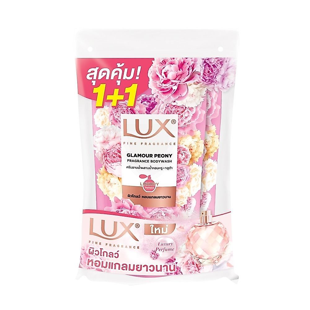 [สินค้าส่งด่วน] ลักส์ สบู่เหลวพีโอนีฟราแกรนซ์ รีฟิล 400 มล. แพ็ค 2 LUX BODY WASH PEONY FRAGRANCE REFILL 400 ML. PACK 2