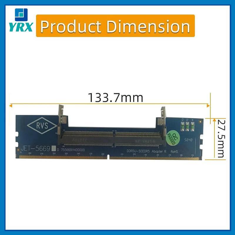 YRX แล็ปท็อป DDR5 RAM ไปยังเดสก์ท็อป DDR5 อะแดปเตอร์ U-DIMM ป้องกันตัวแปลงการ์ดหน่วยความจํา DDR5 หน่