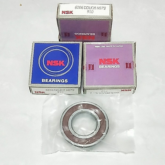 แบริ่ง 6206DDU NSK ฝาครอบยางญี่ปุ่น 6206 DDU CM 2RS