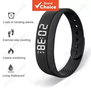 สายรัดข้อมืออัจฉริยะ หน้าจอ LED ดิจิทัล กันน้ํา นาฬิกาอัจฉริยะ ติดตามสุขภาพ นับจํานวนก้าว ตัวติดตามการออกกําลังกาย แจ้งเตือนด้วยการสั่น