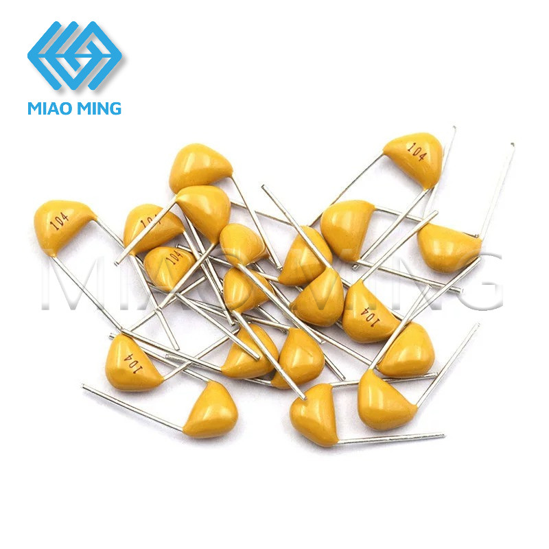 20pcs 50V เสาหินเซรามิค Capacitor 10PF/20PF/30PF/1nF/100nF/104/1uF/2.2uF/4.7uF/10uF MIAO MING