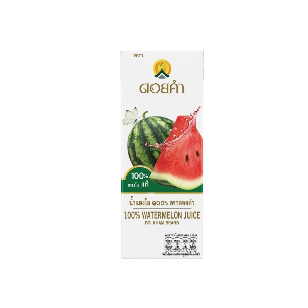 ดอยคำ น้ำแตงโม100% Doi Kham 100% Watermelon Juice 200ml.