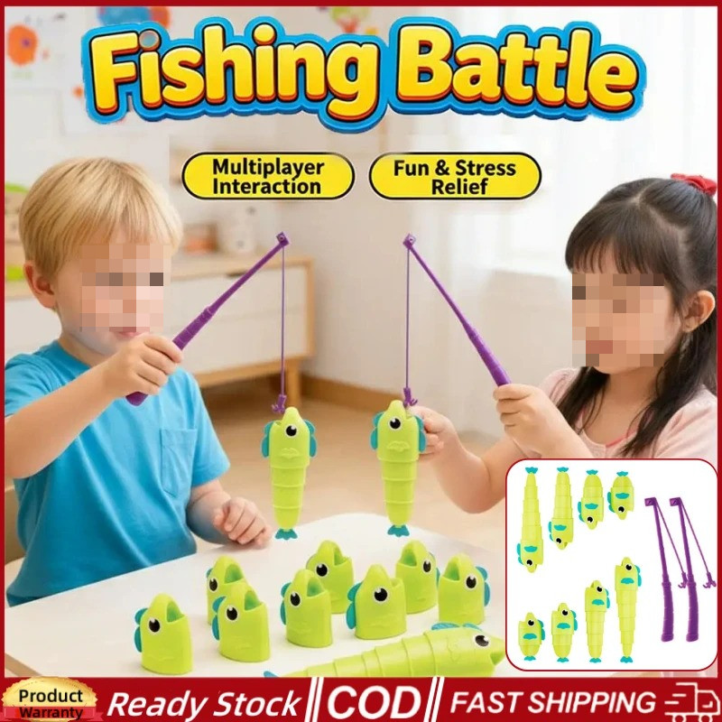 ตกปลา Master โต๊ะตกปลาขยายได้สําหรับ Battle Mini-Games - ปริศนาการศึกษาของเล่นเด็กการแข่งขันสนุกครอบครัวปาร์ตี้ปฏิสัมพันธ์โต๊ะสังคม CreativeToy