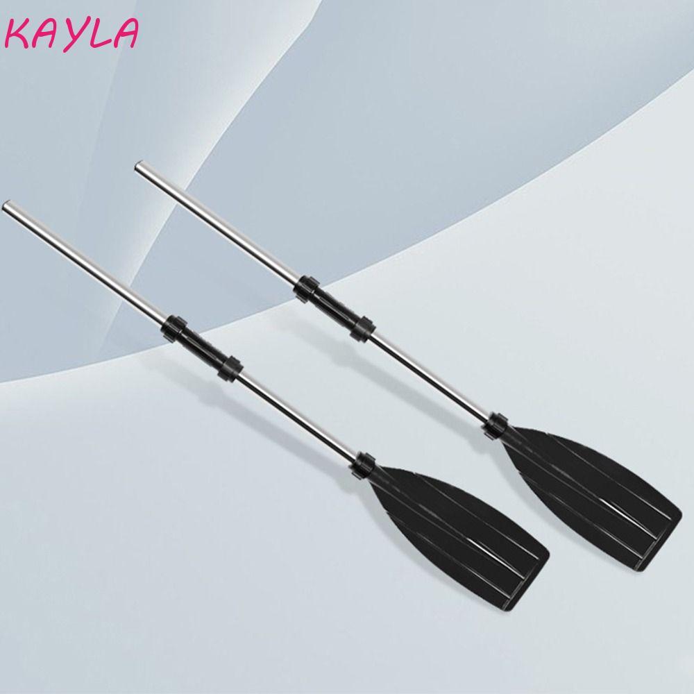 KAYLA พายเรือคายัค, อลูมิเนียมอัลลอยด์ Thicken เรือ Oars, สันทนาการ Anti-twist Design ที่ถอดออกได้น้ําหนักเบา Canoe Oars ตกปลา