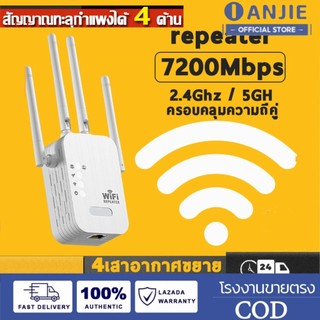Router wifi repeater 4200Mbps 2.4Ghz/5GHz ตัวมีความเข้มแข็ง เราเตอร์ wifi ขยายสัญญาณ ครอบคลุมสัญญาณ 1000㎡