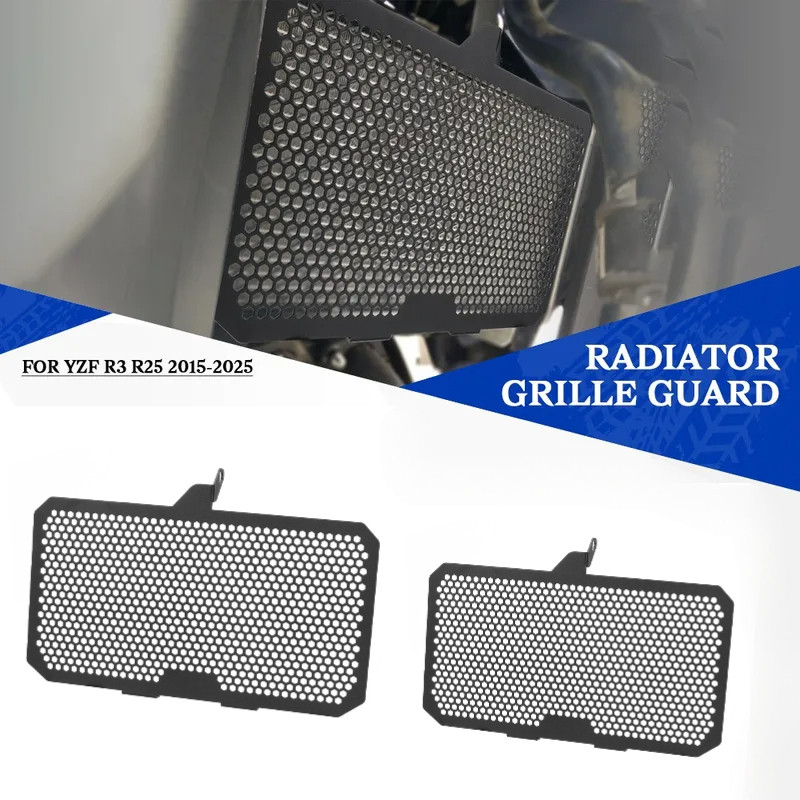 2025 หม้อน้ํารถจักรยานยนต์ถังย่าง Guard Protector สําหรับ YAMAHA YZF-R3 R3 YZFR3 2015-2025 2023 2024