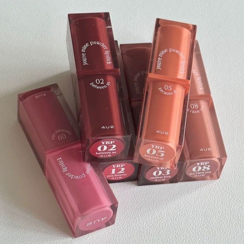ประเทศไทย 4u2 ลิปสติก Matte ลิปสติก Moisturizing Light Mist Moisturizing Matte ไม่ง่ายที่จะจางหาย Ty
