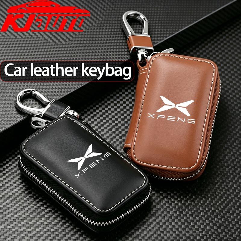 Xpeng หนังกุญแจรถป้องกัน Auto Key Fob พร้อมพวงกุญแจสําหรับ Xpeng G9 G6 P7i P5 G3i P7 Xiaopeng อุปกรณ