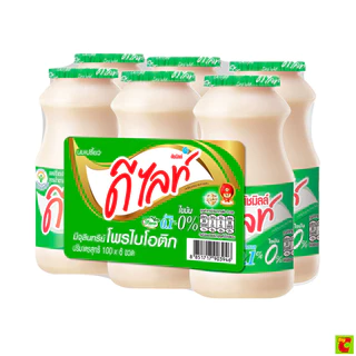 ดัชมิลล์ ดีไลท์ นมเปรี้ยวปราศจากไขมัน สูตรน้ำตาล 0.1% 100 มล. แพ็ค 6 ขวด