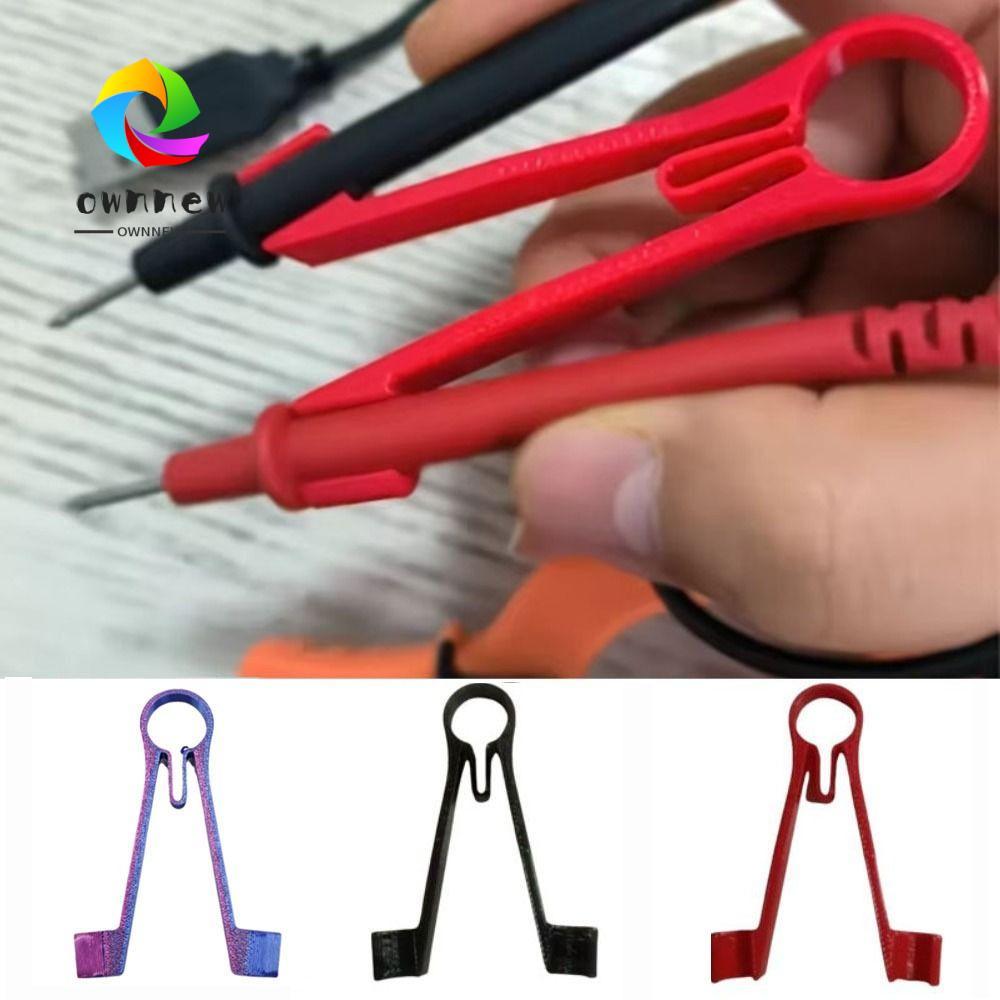 OWNNEW เมตร Probes คลิปหนีบ, ปรับสอบเทียบมัลติมิเตอร์ Probe ผู้ถือ, ยูทิลิตี้ One-Handed Ergonomic One-Handed มัลติมิเตอร์ Aid ซ่อมเครื่องมือ