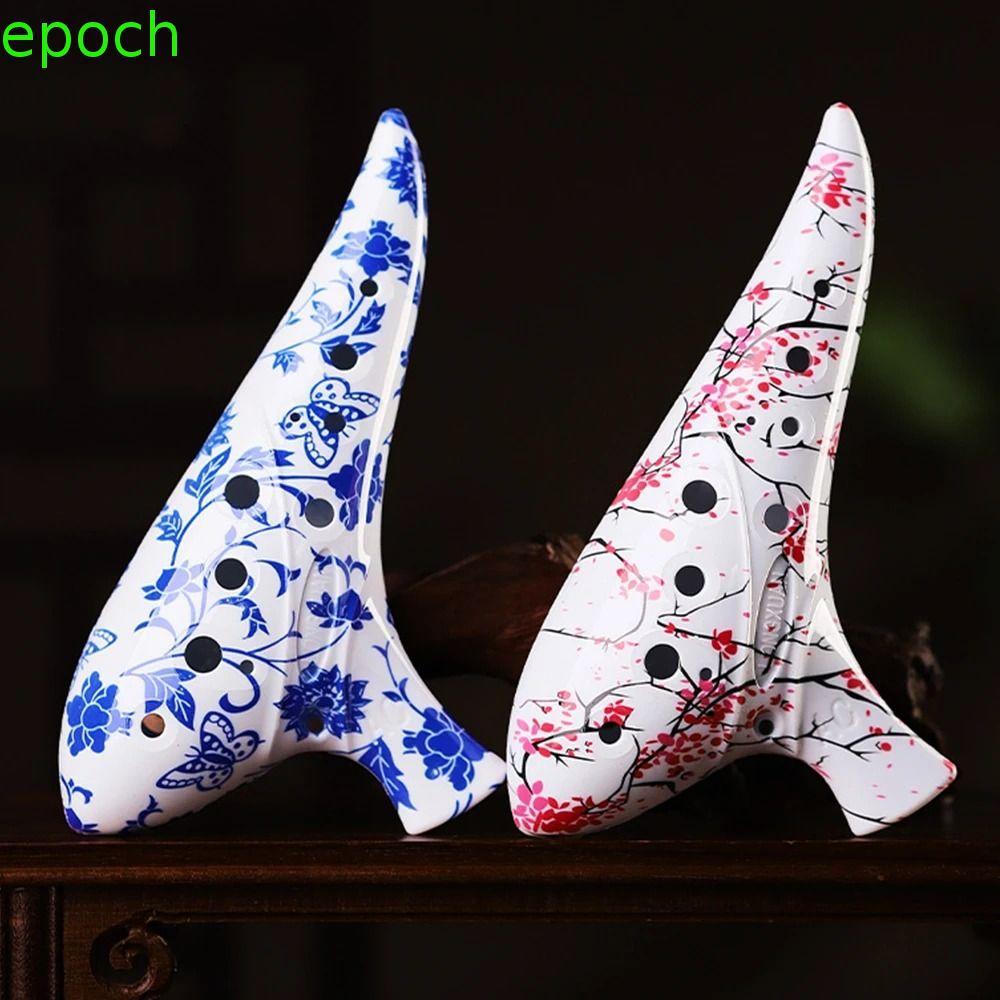 EPOCH Ocarina เครื่องมือ,ขนาดเล็ก Professional คุณภาพ 12 หลุม Ocarina, Elegant สบาย Grip Easy Instrument Alto C Tone ABS เรซิ่น Ocarina เริ่มต้น