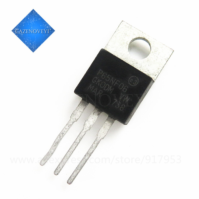 10 ชิ้น STP65NF06 P65NF06 65NF06 60V 60A ชิป N-CH TO-220