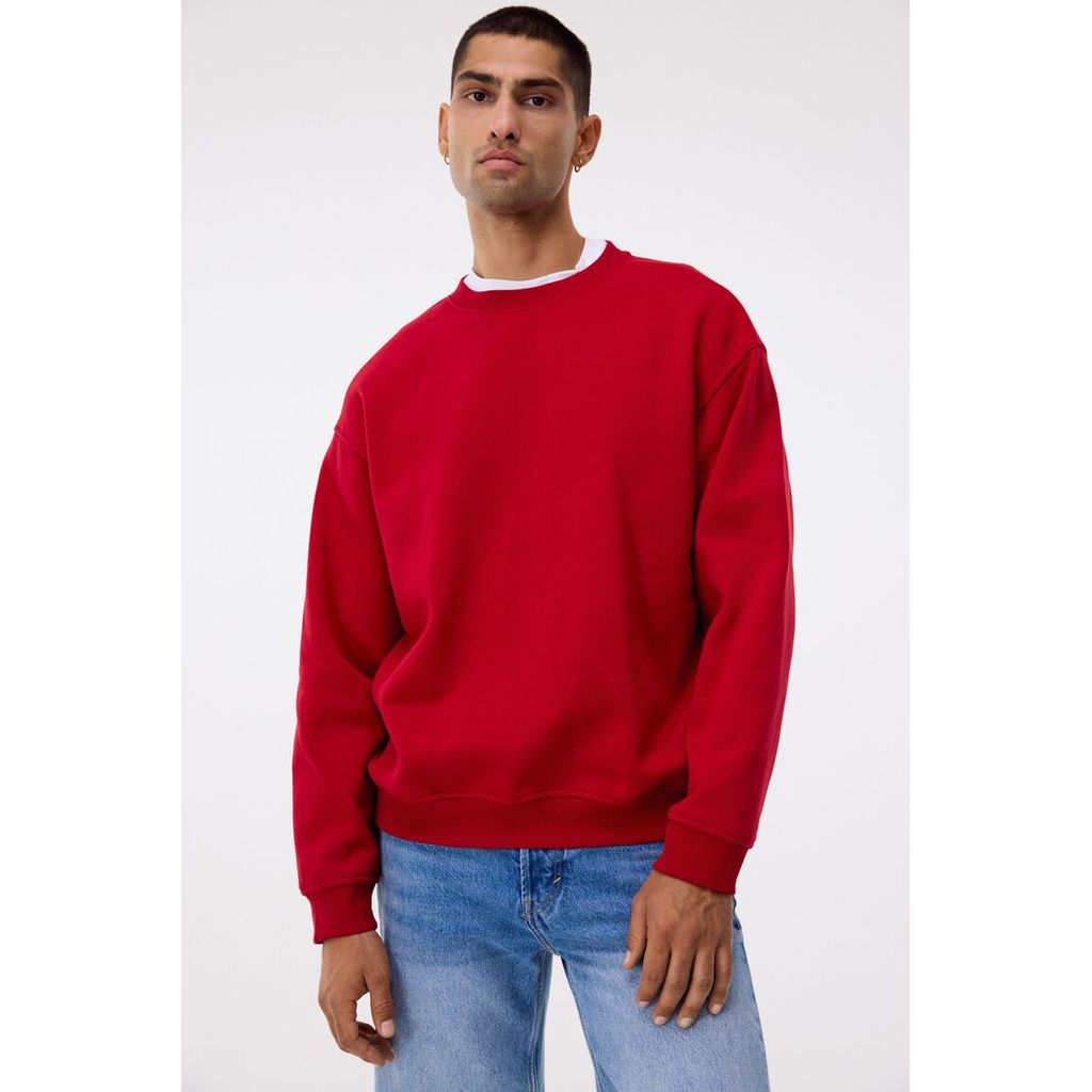H&M(เอชแอนด์เอ็ม) เสื้อสเวตเตอร์แบบหลวมพอดี Men Loose Fit Sweatshirt 1308076_6
