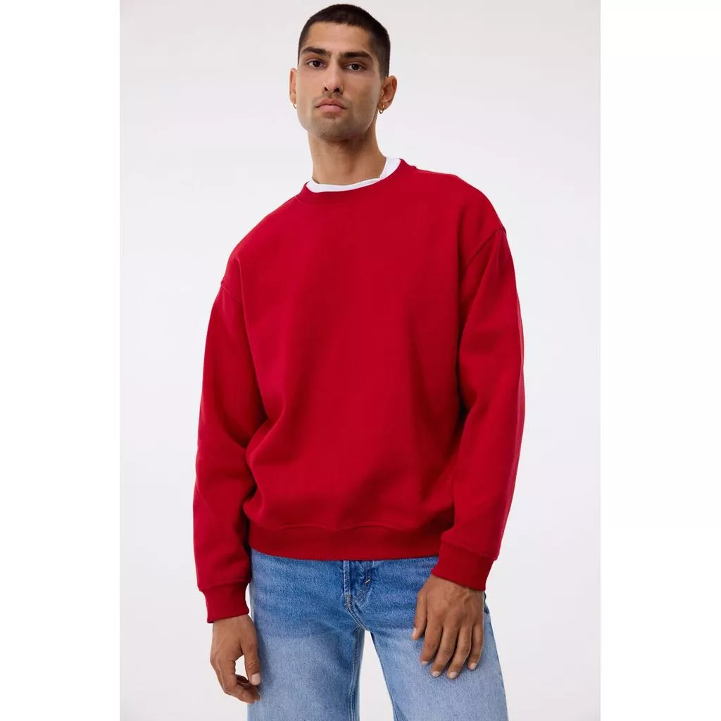 H&M(เอชแอนด์เอ็ม) เสื้อสเวตเตอร์แบบหลวมพอดี Men Loose Fit Sweatshirt 1308076_6