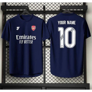 Arsenal 2025/2026 Game Season Customing Jersey ชุดฝึกแขนสั้นชุดกีฬาเสื้อกันหนาวเสื้อถักฟุตบอล