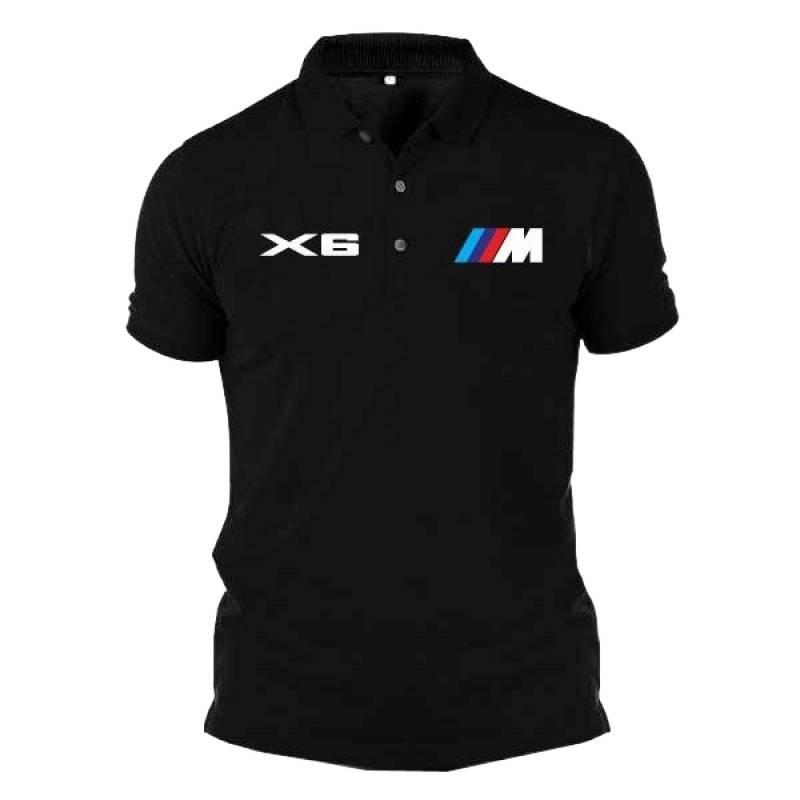Baju โลโก้ BMW M Sport X6 X 6 เสื้อโปโลเสื้อยืดเสื้อ Unisex Racing Kolar Motorsport Casual Pakaian 8