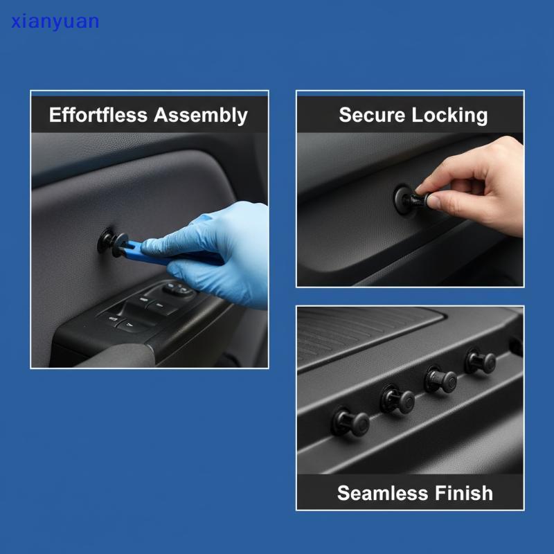 [xianyuan] NMAX AEROX Universal Retainer Clips 300pcs Car Plastic Rivets Kit สําหรับแผงตัดภายในยึด X