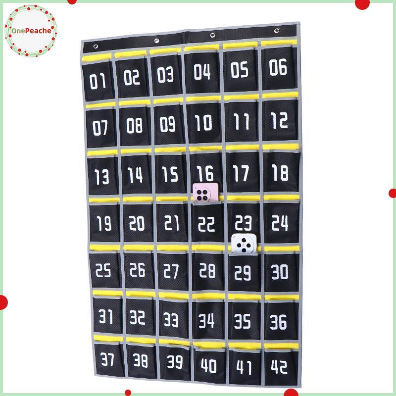 OnePeache ติดผนัง Multi Poet Phone Organizer สําหรับห้องเรียนหรือสํานักงาน Numbered Storage Bag VN